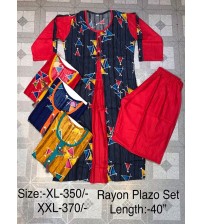 Rayon Plazo Set